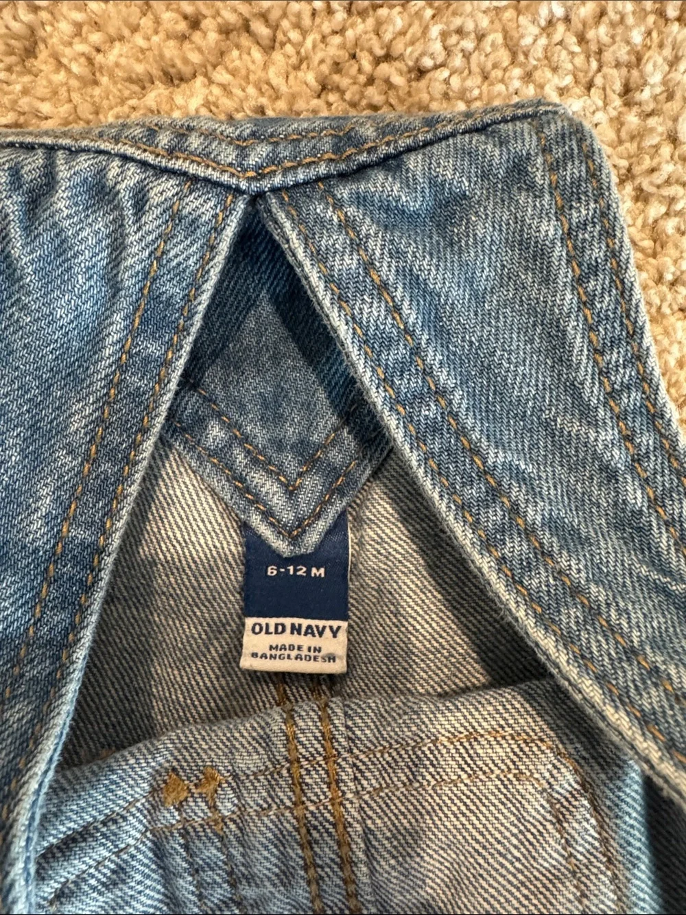 Old Navy Baby Denim Overalls 6-12 Months